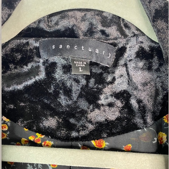 Sanctuary Women’s Velour Blazer Size Large 0087 - Picture 3 of 4